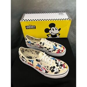Disney Mickey Mouse Vans The True Original Sneakers‎ Mens Size With Box